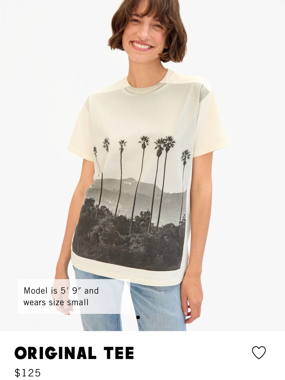 Clare V original tee size s